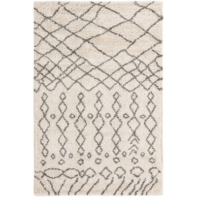 Pickering Southwestern Ivory/Black Area Rug