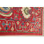Tapis rouge en laine noué à la main de conception unique 8 pi 1 po x 9 pi 10 po Nino
