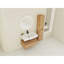Meuble-lavabo de salle de bain avec lavabo en résine et tablette latérale - option polyvalente d'évier