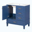 Maureena 30'' Single Bathroom Vanity with Ceramic Top-222735786-222735787