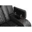 Ensemble de 3 fauteuils inclinables modernes à DEL en similicuir avec appuis-tête réglables et éclairage ambiant