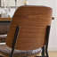 Ensemble de 2 chaises de salle à manger de style Mid-Century rétro en similicuir avec dossier rembourré Ben2od et pieds réglables en métal