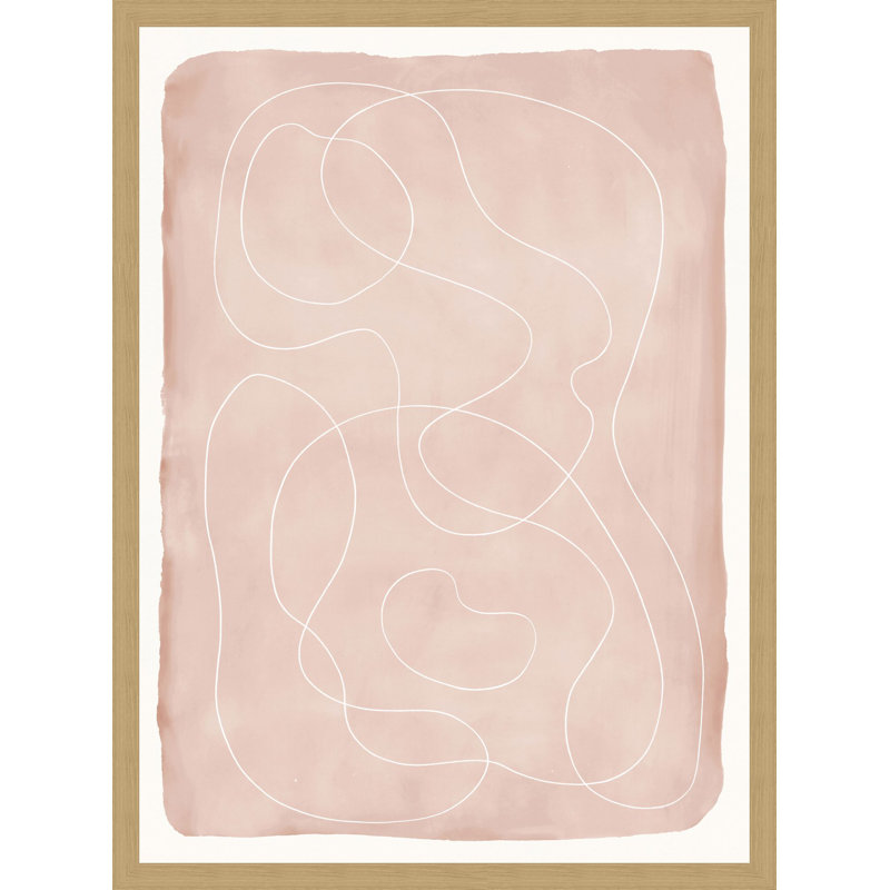 Pensées dispersées (bleu marine) 3, Rosé / blanc