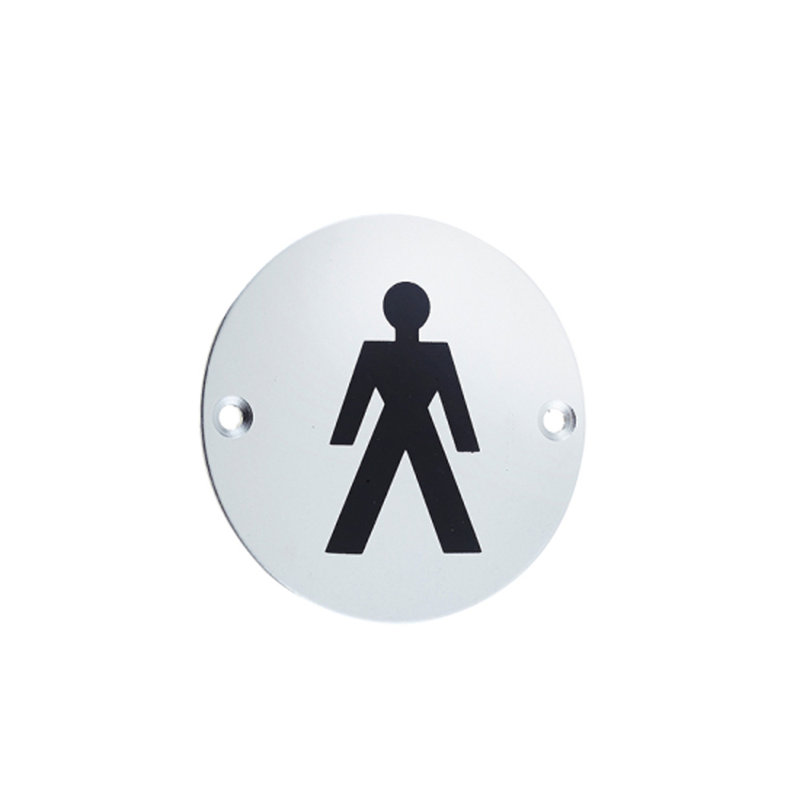 Dia. Male Symbol, Satin Anodised Aluminium