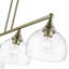 Lustre linéaire moderne à 4 lumières pour îlot de cuisine Gorsuch-88580264