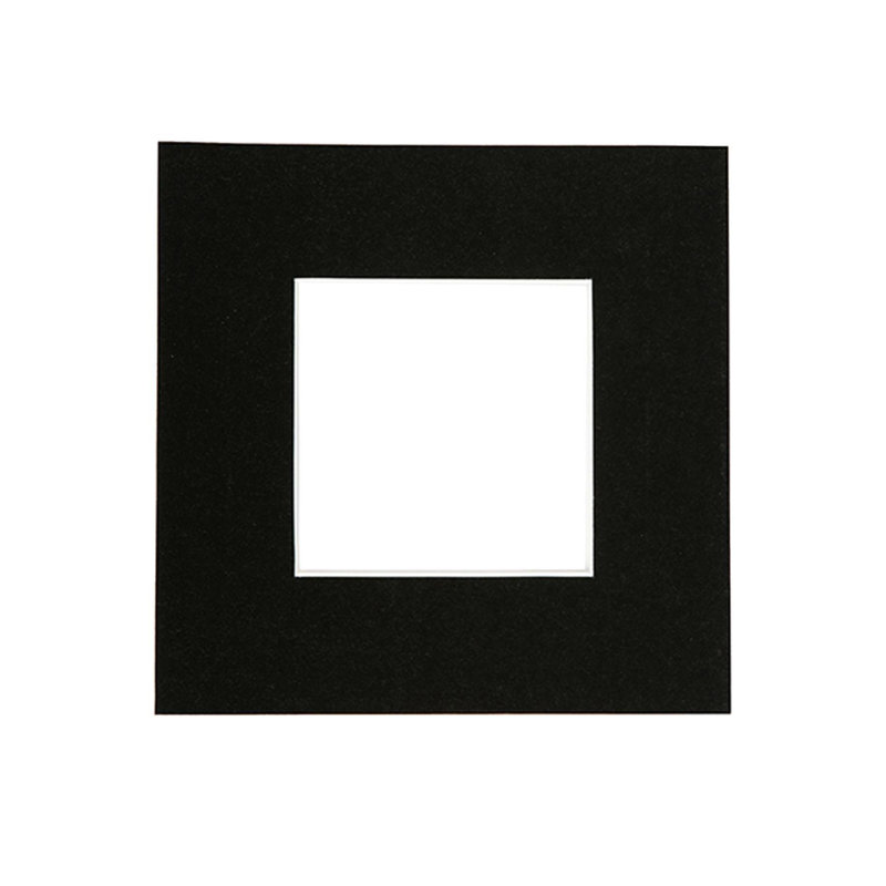 Bevelled Shadow Box Picture Frame with Mat, Grey, 20cm H x 20cm W x 0.5cm D