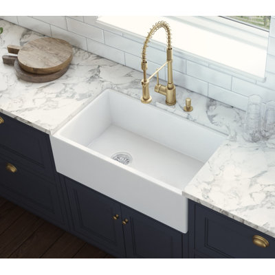 Ruvati 30 pouces Fireclay Farmhouse