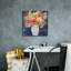  «Floral Beauty 2 Striped Vase» par Cheryl Warrick, art mural sur toile, 18 po x 18 po-2129846988