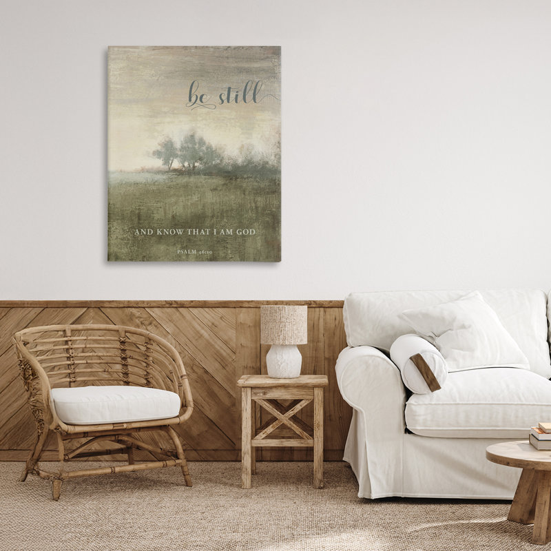 Be Still Psalm 46:10, toile par Michael Marcon, H 30 po x l 24 po