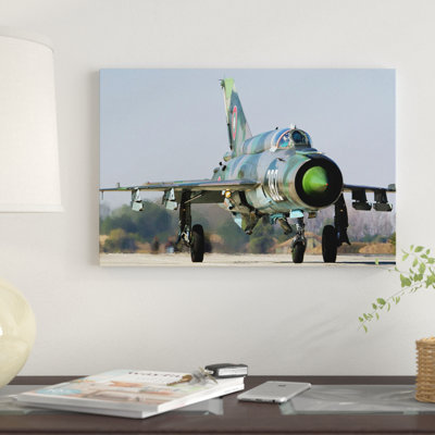 «A bulgare Air Force MiG-21 bis at Graf Ignatievo Air Base, Virginia», reproduction de photo sur toile