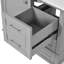 Meuble-lavabo avec 3 tiroirs et porte à fermeture en douceur-706523870