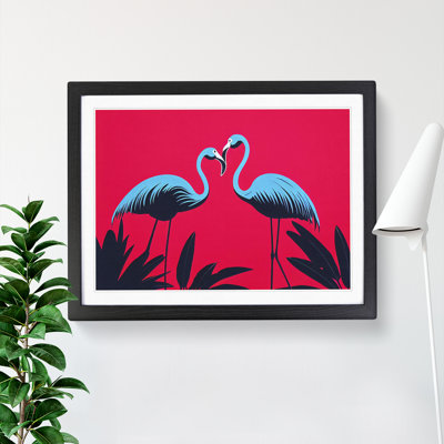 Enlivening Flamingos - Single Picture Frame Print