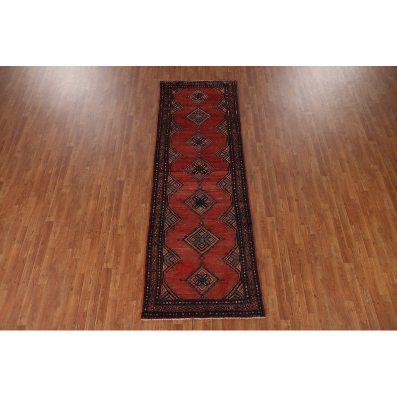 Tapis de couloir vintage en laine 3 x 10