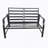 LOVESEAT AND  TABLE Schwarz B