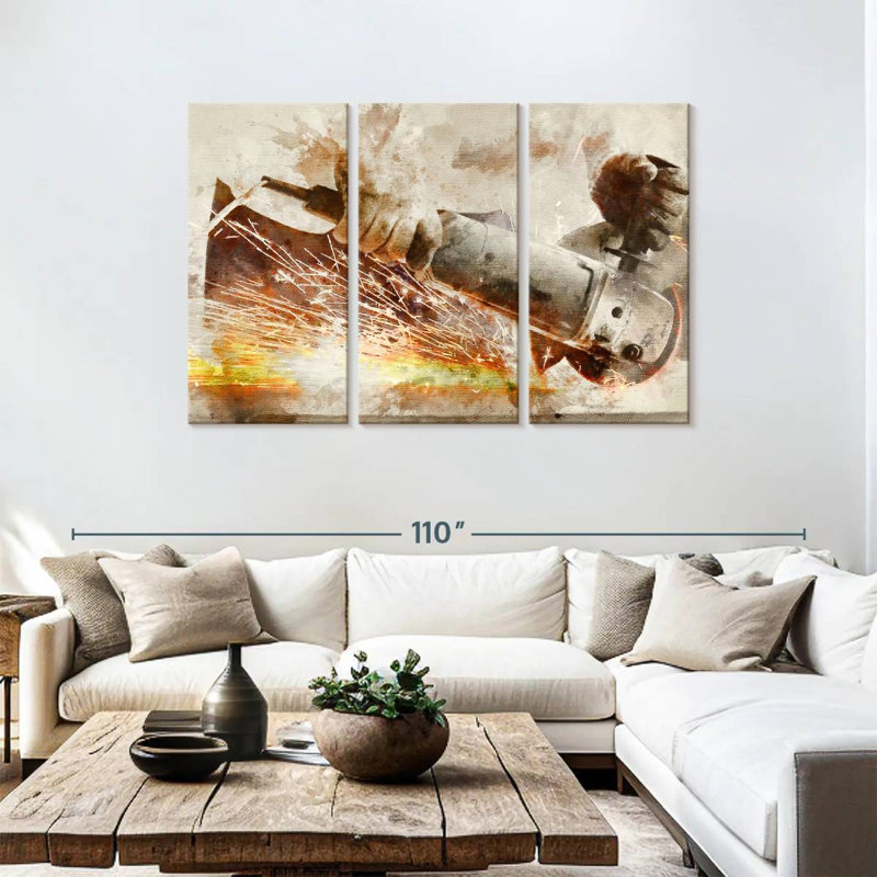 Alcaraz Metal Worker, 48" H x 74" W