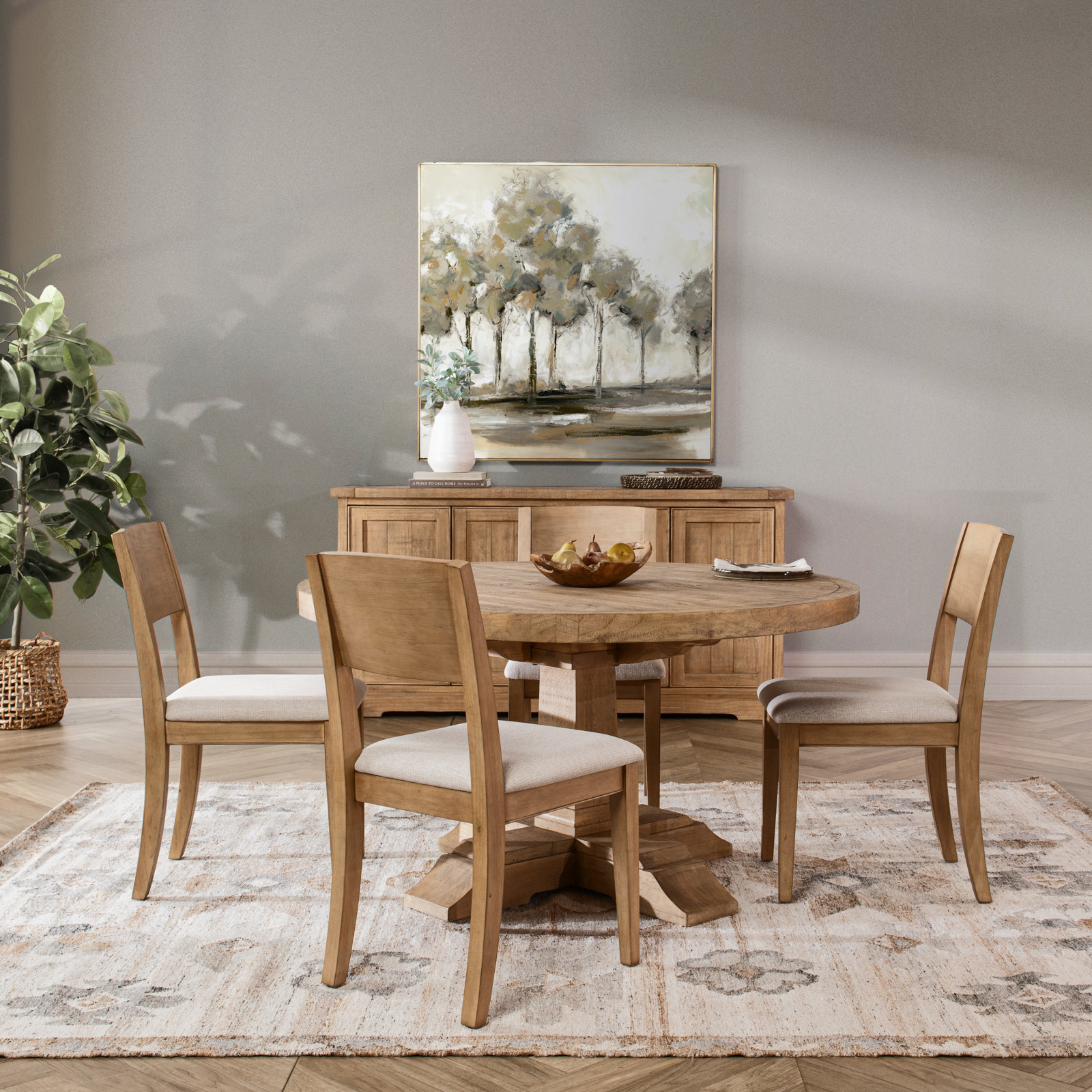Vienna 55" Pine Dining Table