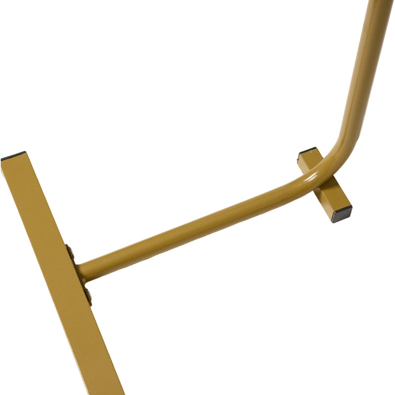 Tray Top Frame End Table, Black, Gold
