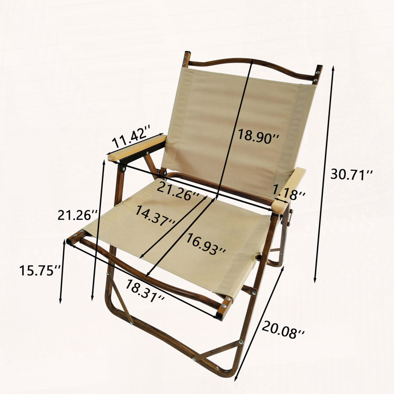 Chaise pliante Comfy, ensemble de 4, avec structure en aluminium et accoudoirs en bois de hêtre