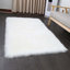 Eversole Handmade Shag Retangular White Rug-774972452