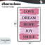 «Love Dream Hope Joy Smile», estampe numérique, design par Martina Pavlova-909839115-909839113