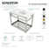 Quadras Ceramic Rectangular Console Bathroom Sink with Overflow
