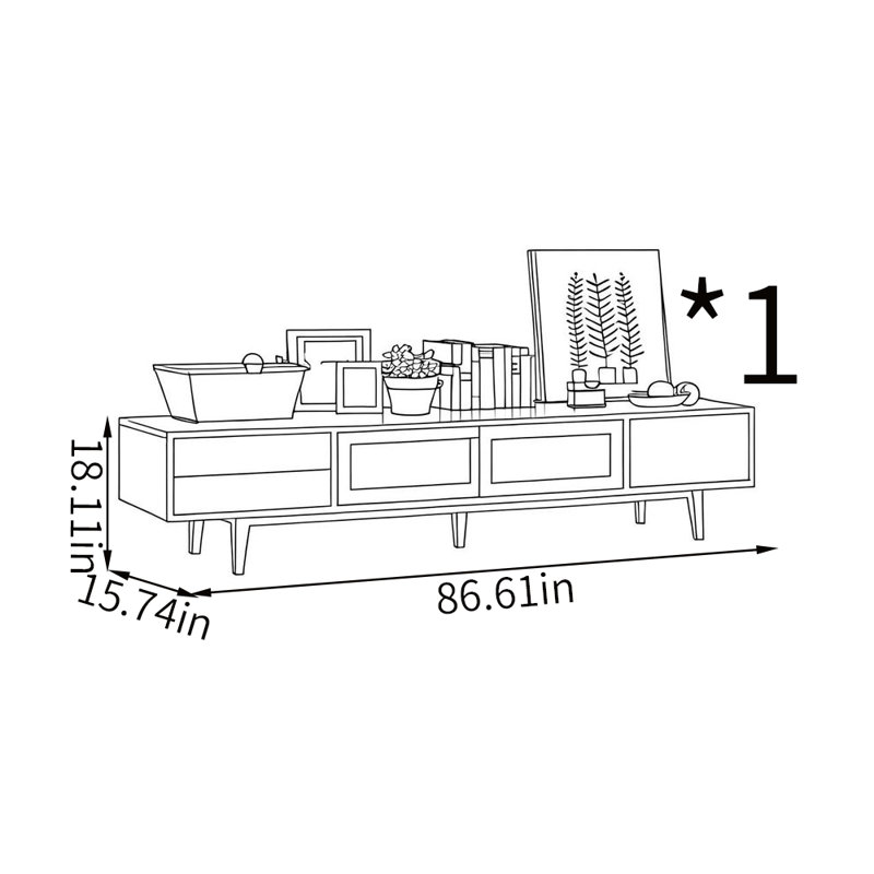 Modern minimalist style TV stand