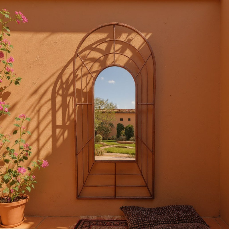 Aleni Metal Arch Mirror