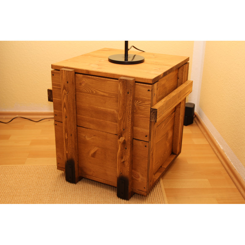 Southgate Solid Wood Top Square Side Table
