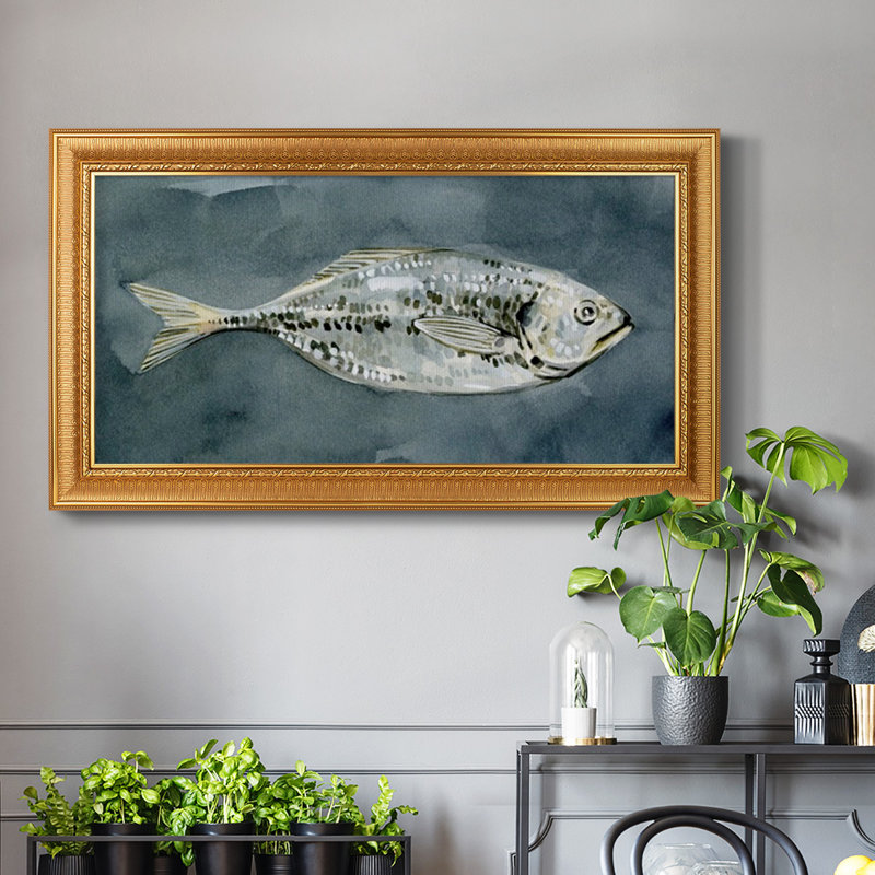 «Deep Sea Swimmer II», reproduction d'un seul cadre photo sur toile, H 25 po x l 45 po x P 2,5 po