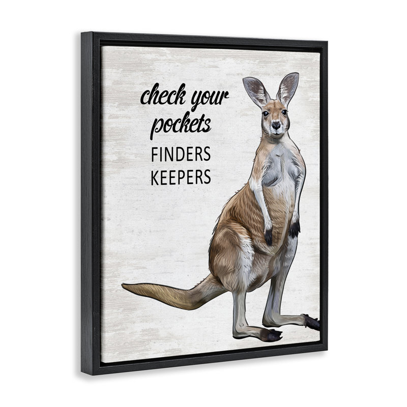 Check Pockets Laundry Rule Floating Frame, design by Lettered and Lined, Jet Black Floater Frame, 21" H x 17" W