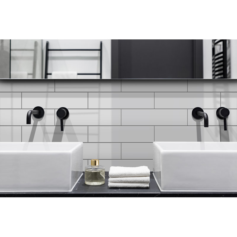 Cognito 2" x 8" Ceramic Mosaic Sheet Subway Wall Tile