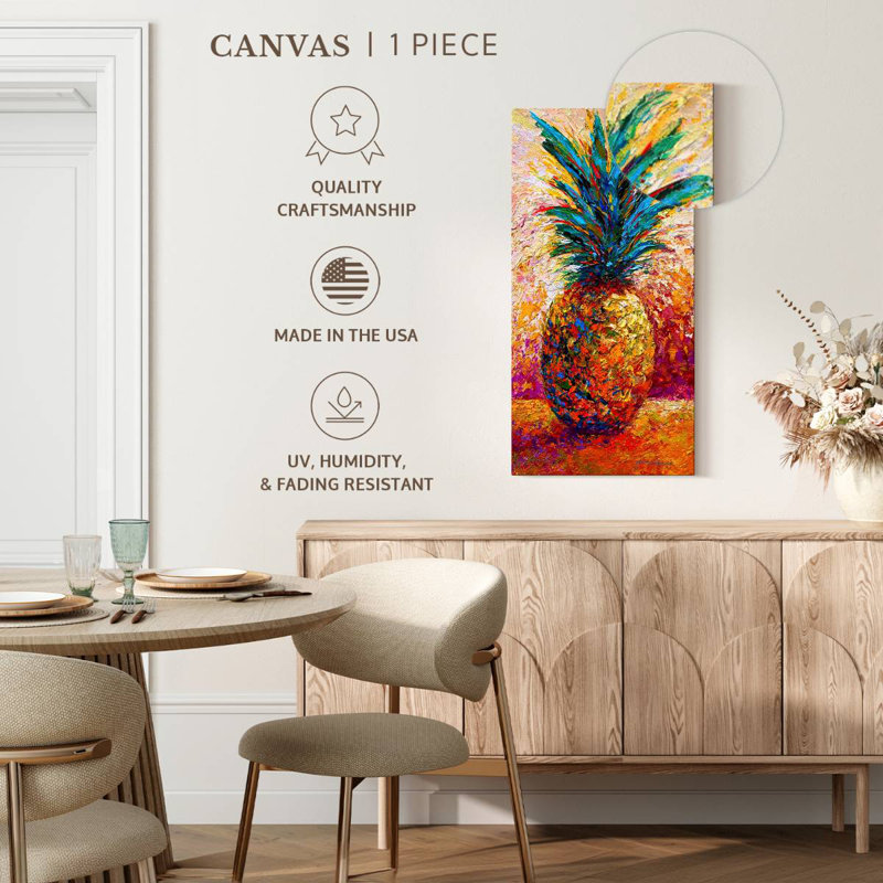 Pineapple Expression, 36" H x 18" W