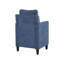 Chaise en chenille bleu marine