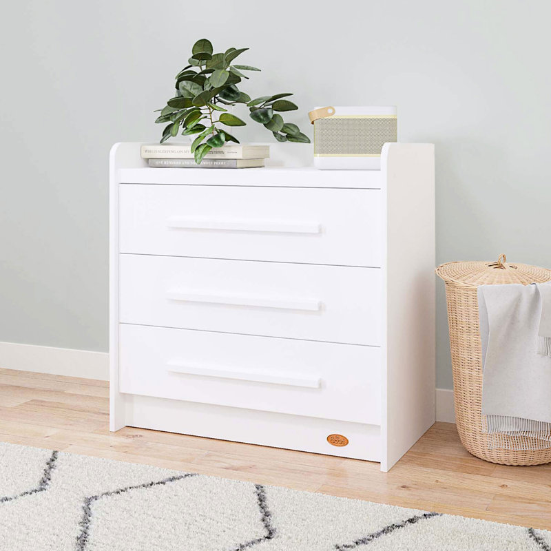 Natty Cot Bed 3-Piece Nursery Furniture Set, White