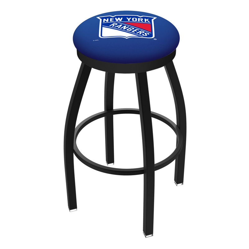 NHL Swivel Extra Tall Stool, New York Rangers, Black, "Counter Stool (25" Seat Height)"