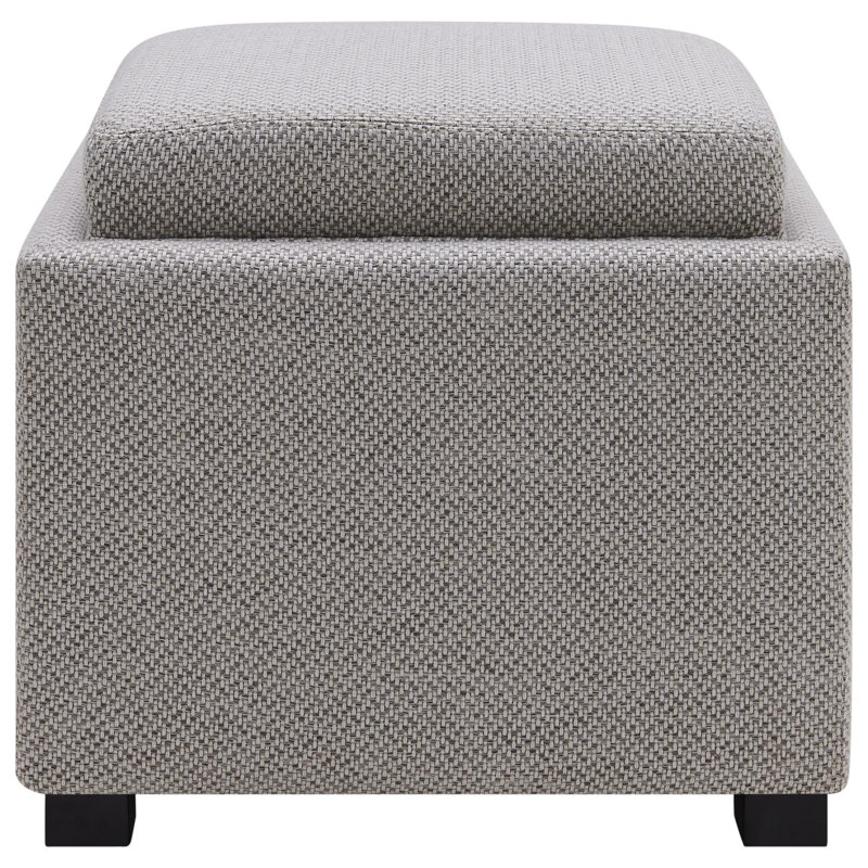 Caniff Upholstered Ottoman, Fabric Cardiff Gray