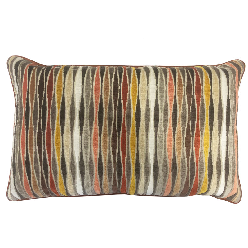 Rectangular Velvet Pillow Cover & Insert, Amber