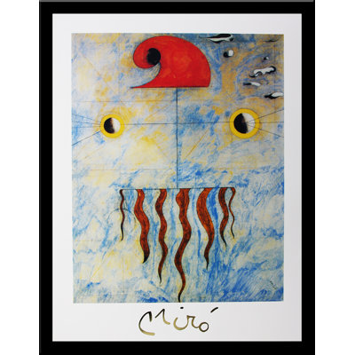 Museum Masters 'Tete De Paysan Catalan, 1925' by Joan Miro' Framed Print, 24x32 Inch