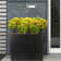 IDEALIST Raised Narrow Contemporary Trough Garden Planter, Light Concrete Outdoor Large Plant Pot