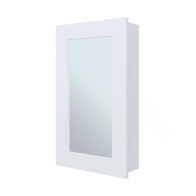 Armoire à pharmacie blanche avec miroir inclus