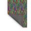 Tapis gris / brun en laine / polyester tissé à la machine Ikat-855077281