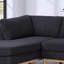Canapé modulaire moderne en U avec double chaise longue Sherpa