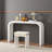 Modern Minimalist 52" Console Table - Sleek Entryway Hallway Sofa Table, Sturdy MDF Wooden Frame, White Finish-1926589013