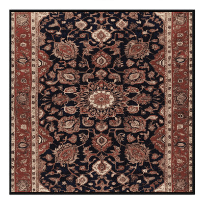 Machine Washable Persian Brown Area Rug