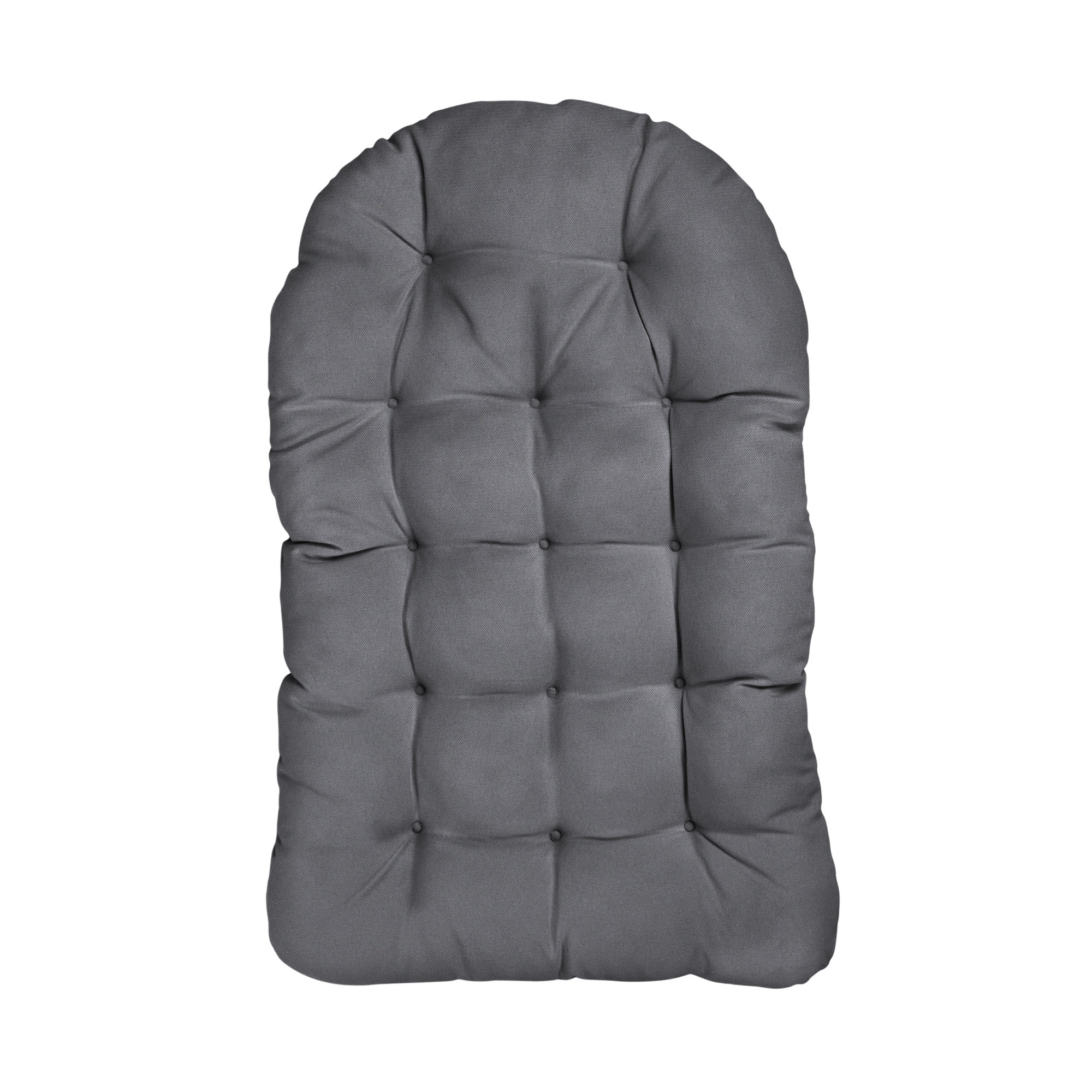 Outdoor Seat/Back Cushion Egg Chair Cushion, Charcoal