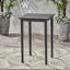Table de bar d'extérieur carrée en bois d'acacia gris foncé-7561848