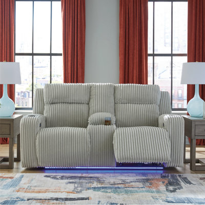 Odhren Power Reclining Loveseat With Console