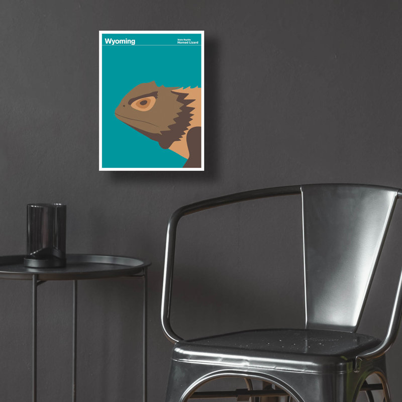 "State Posters WY" par Print Collection, H 16 po x l 12 po x P 0,13 po