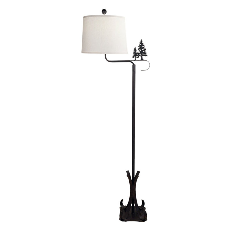 Lampe sur pied en fer Burnt Sienna
