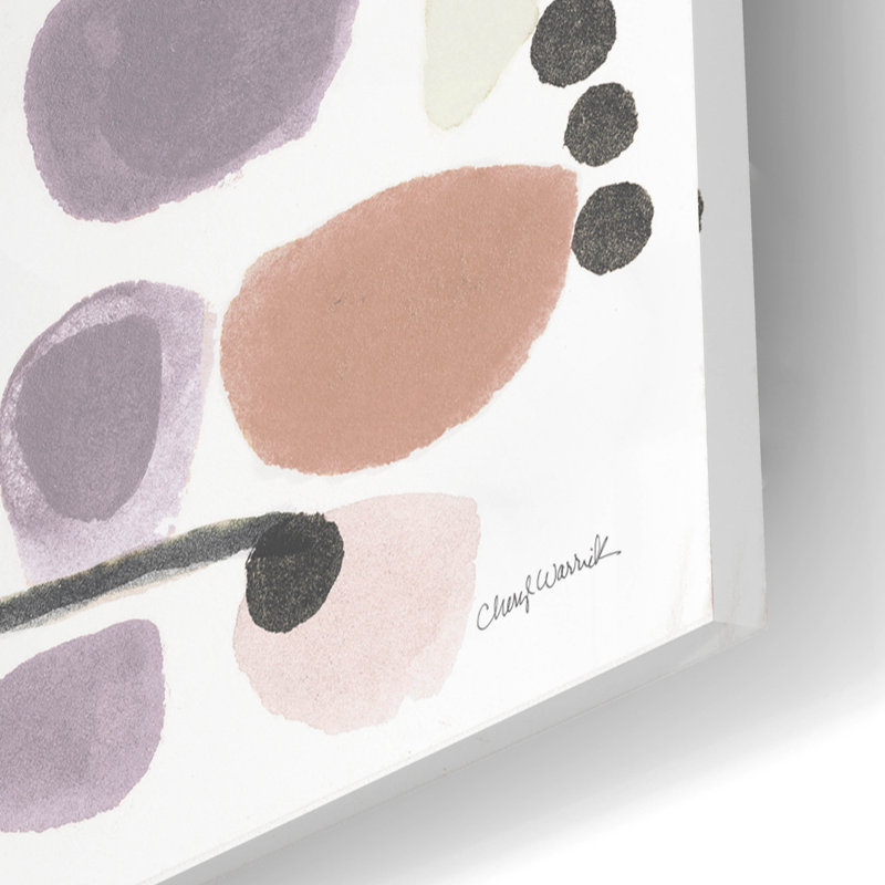  «Mid Century 1 Blush» par Cheryl Warrick, art mural en verre acrylique, 16 po x 12 po, H 16 po x l 24 po x P 0,2 po